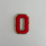 Varsity Glitter Patch - Red