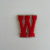 Varsity Glitter Patch - Red