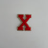 Varsity Glitter Patch - Red