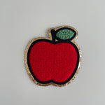 Varsity Glitter Patch - Red