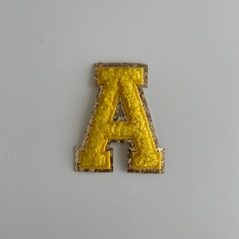 Varsity Glitter Patch - Golden