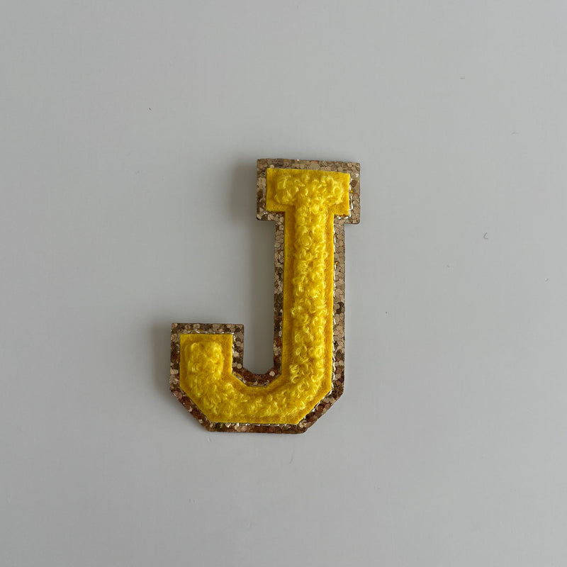 Varsity Glitter Patch - Golden