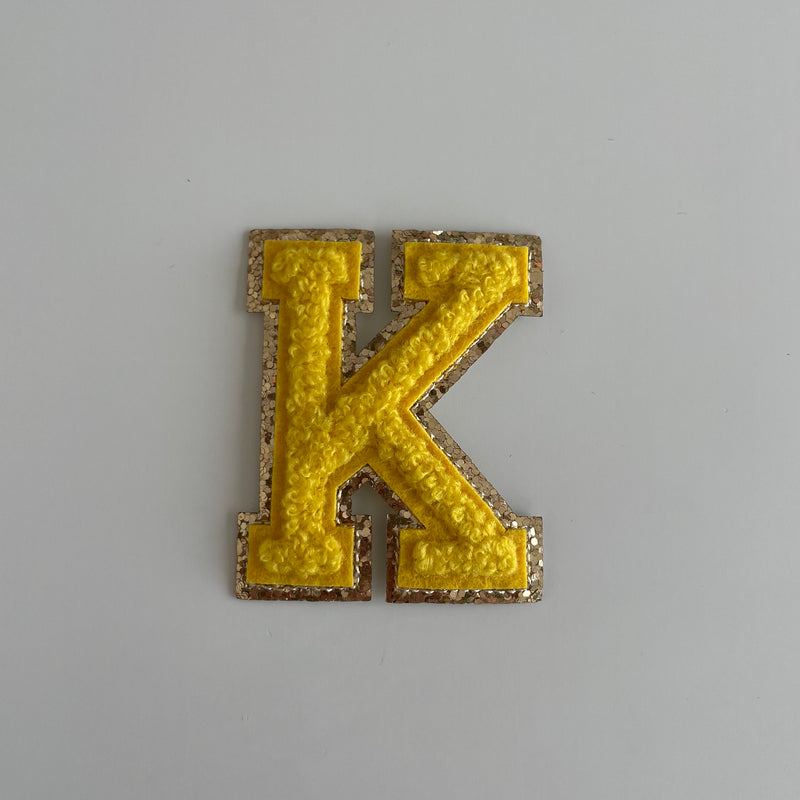 Varsity Glitter Patch - Golden