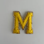 Varsity Glitter Patch - Golden