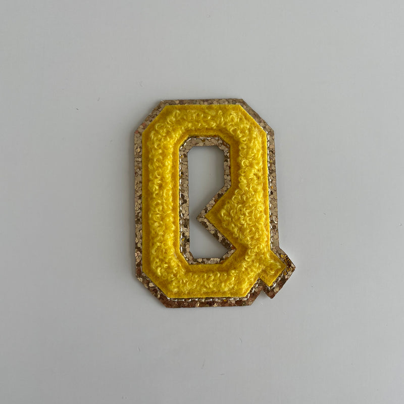 Varsity Glitter Patch - Golden