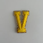 Varsity Glitter Patch - Golden