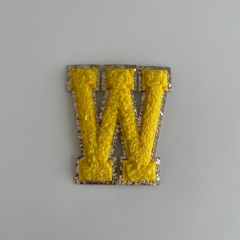 Varsity Glitter Patch - Golden