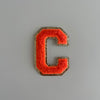 Varsity Glitter Patch - Orange