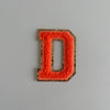 Varsity Glitter Patch - Orange