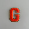 Varsity Glitter Patch - Orange