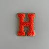 Varsity Glitter Patch - Orange