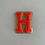 Varsity Glitter Patch - Orange