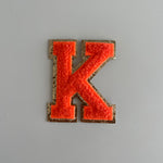 Varsity Glitter Patch - Orange