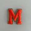 Varsity Glitter Patch - Orange