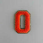 Varsity Glitter Patch - Orange