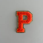 Varsity Glitter Patch - Orange