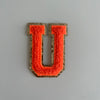 Varsity Glitter Patch - Orange