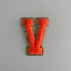 Varsity Glitter Patch - Orange