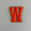 Varsity Glitter Patch - Orange