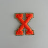 Varsity Glitter Patch - Orange