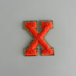 Varsity Glitter Patch - Orange