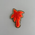 Varsity Glitter Patch - Orange