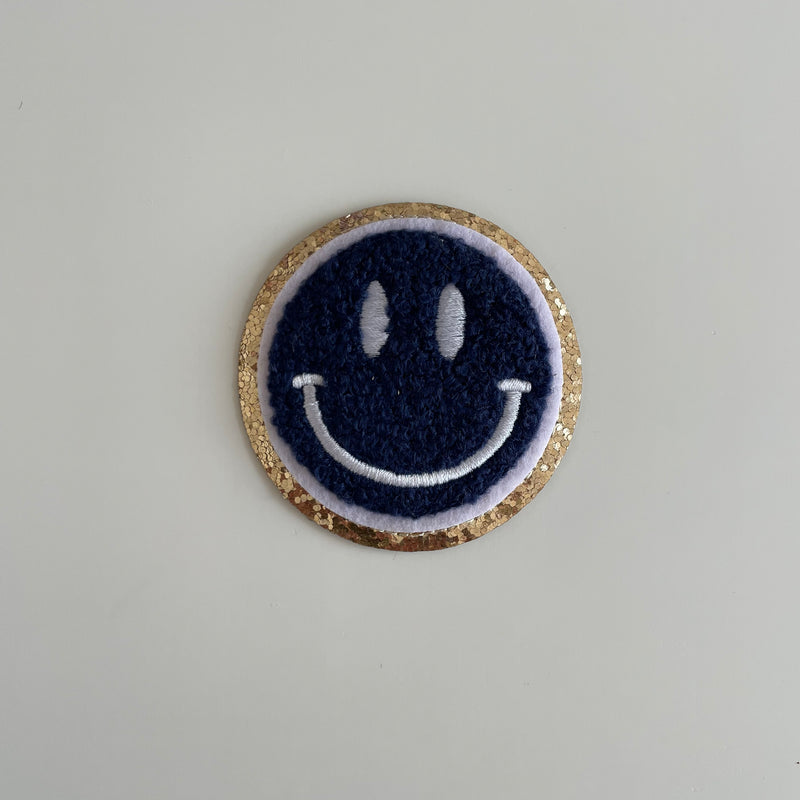 Varsity Glitter Patch - Navy