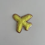 Varsity Glitter Patch - Yellow