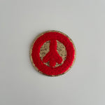 Varsity Glitter Patch - Red