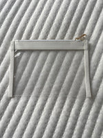 Clear Saffiano leather pouch