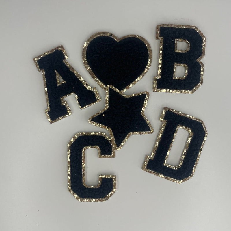 Micro Glitter Patch - Black